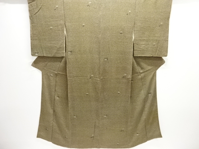 アンティーク　錦紗ヱ霞に花模様着物